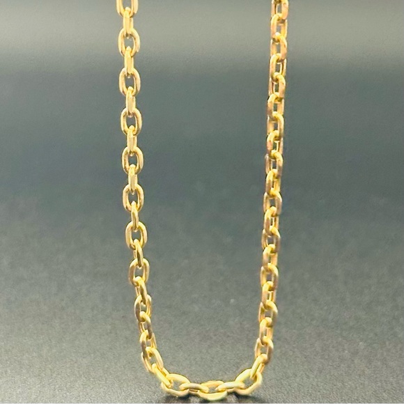 Taczincir Other - 20”  2.5 mm Real 14K Solid Gold Forzentina Chain Necklace